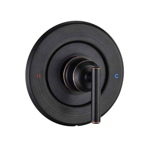 Replacement for MoenPosi-Temp Valve Only Shower Faucet Trim Kit (Valve& Catridge Not Inclued), Volume and Temperature Control Level Handle, Oil Rubbed Bronze
