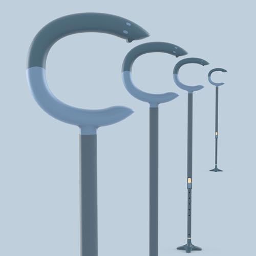 Michael Graves C Grip Walking Cane for Men and Women - Premium Walking Stick for Stability and Style - Lightweight Adjustable Cane - Walking Sticks for Seniors & Adults
