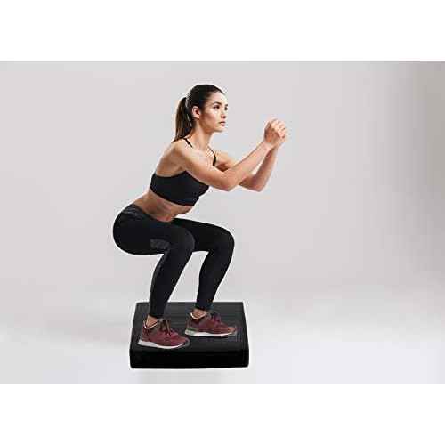 Balance Pad, Non-Slip Foam Mat & Ankles Knee Pad Cushion for Physical Therapy, Rehabilitation, Core Balance and Strength Stability Training, Yoga & Fitness, 15.7 x 13 x 2 Inch