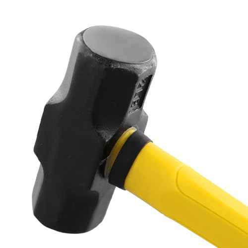 3 PCS 2lbs Sledge Hammers with Shock Absorption Handles, Solid Stoning Hammers, High Impact Tool Hammers for Dismantling, Fixing, Knocking