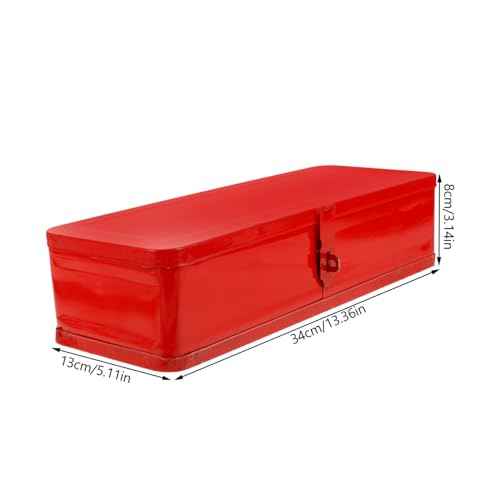 DOITOOL Thickened Metal Tool Box Large Capacity Portable Steel Toolbox Organizer Heavy Duty Storage Case for Home Car Mechanic Tools