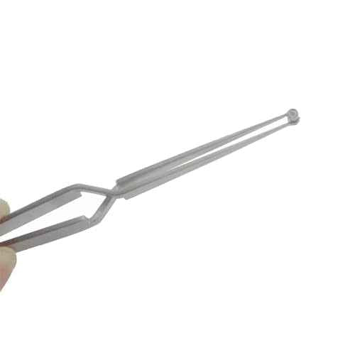 Lock Pinning Cross Locking Tweezers for Locksmith Pinning & Rekeying Kit Round Open Slot Stainless Steel Holding Tweezer Self Locking Closing Locksmith Tools Lock Pin Tumbler Tweezers
