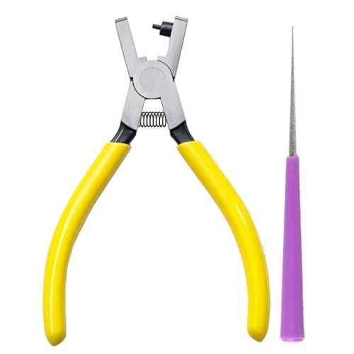 Hole Puncher for Shoe Strap Watch Band Thin Leather Hole Punch Tool Pliers 2mm Small Round Holes Punch Kits for Crafting,DIY,Fabric
