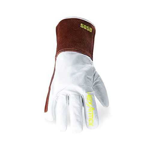 HexArmor High-Heat Resistance HeatArmor 5056IMP, impact protection, A9-level cut-resistant Welding Work Glove