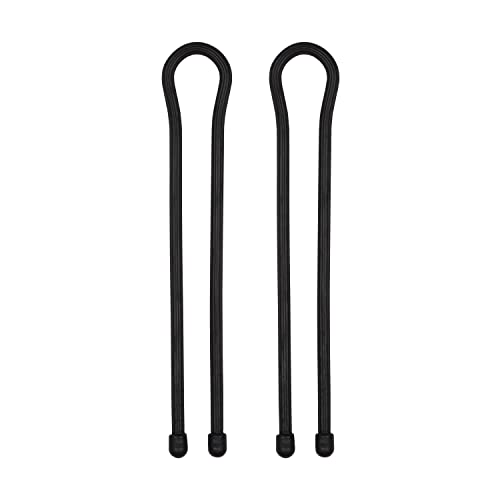 Nite Ize GT18-01-2R3 Original Gear, Reusable Rubber, 18 Inch, 2-Pack, Black, Made in The USA Twist Tie, 2 Count (Pack of 1)