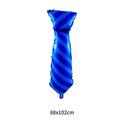 Blue Tie, Black Bow Tie, Beard, Electric Screwdriver Drill Hammer Balloon Set 17 inches each Balloon Decoration for Father's Day Party for Dad, Husband and boy friend Birthday Party(5 pcs)