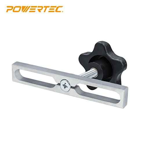 POWERTEC 71642 Miter Slot Hardware Kit (Slot Bars, Knobs, Screws, Washers)