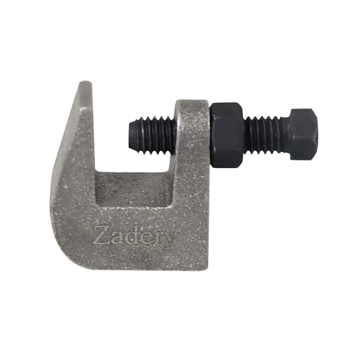 3/8"-16 Iron Safety Rod Beam Clamps, UNC Standard, 3/4" Jaw Opening, Wall Ceiling Mount Vertical Piping Support-Clamp for Copper, PVC Tubing, 20 Pieces