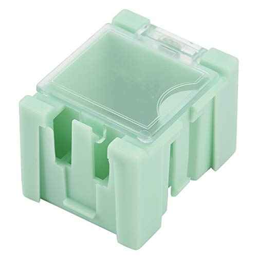 50 Pcs/Set Green IC Component,Tool Boxes Tool Organizers Box SMD Electronic Component Container Mini Storage Boxes kit