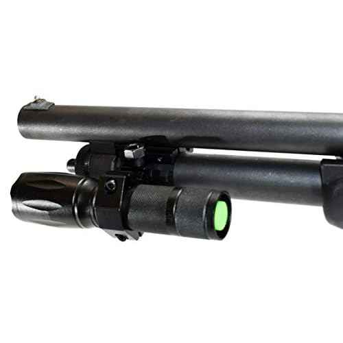 Trinity 1000 Lumen led Flashlight for mossberg 590 12ga Home Defense Tactical Hunting Optics Aluminum Black Picatinny Weaver Mounted Adapter Single Rail Mount.