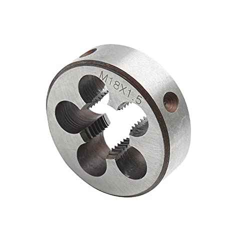M18 x 1.5 Metric Right Hand Thread Die for Threading, 18mm Thread & 1.5mm Pitch, Alloy Steel