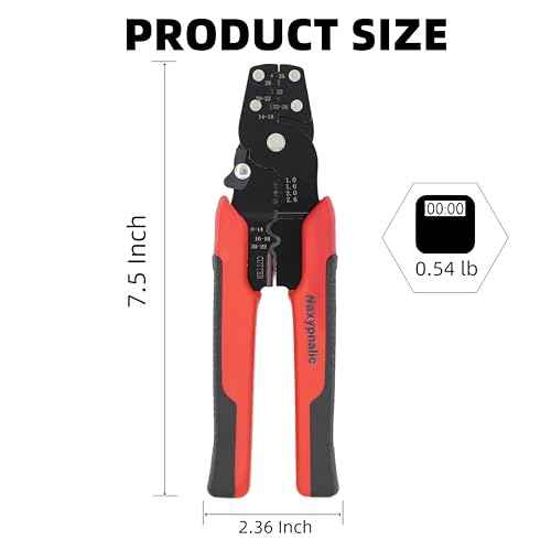 3 in 1 Wire Crimping tool 26-10 AWG with wire stripper,cutter,crimper for insulated,Bare,Heat Shrink connectors.