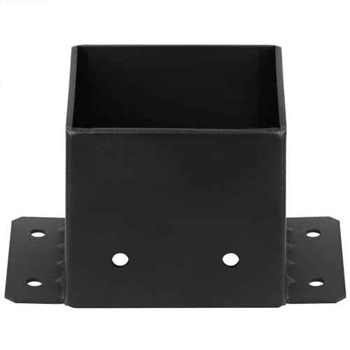 Heavy Duty Steel 8x8 Post Base, Fence Base, Anchor Deck Supports Porch Pergola Post Holders, Inner Size 7-1/2", Thickness 5/32"(8 Gauge)