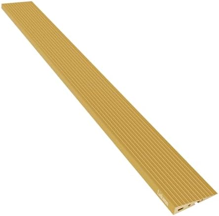 LIEKUMM 1" Rise PVC Threshold Ramp for Doorways, Wheelchair Ramp with 1700 lbs Capacity, Portable Door Ramp for Electric Wheelchairs, Strollers, Garage, Robot Vacuums, Yellow