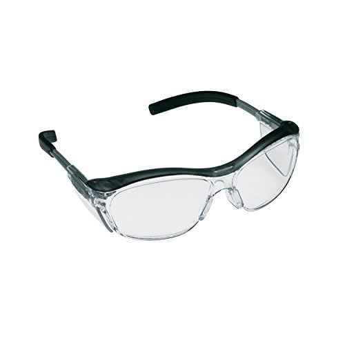 3M Nuvo Anti-Fog Safety Glasses, Translucent Gray Frame, Clear Lens