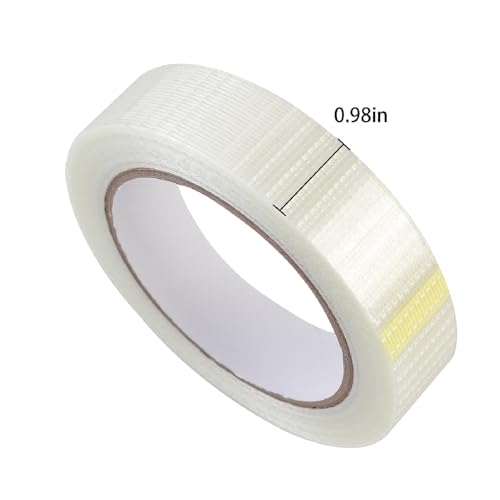 QDiShi Transparent Duct Tape, Heavy Duty Waterproof Tape, High Performance Weather Resistant Tape for Discreet Repairs and Mounting Residential Shipping Packing and Industrial Uses (1 in x 33 Yards)