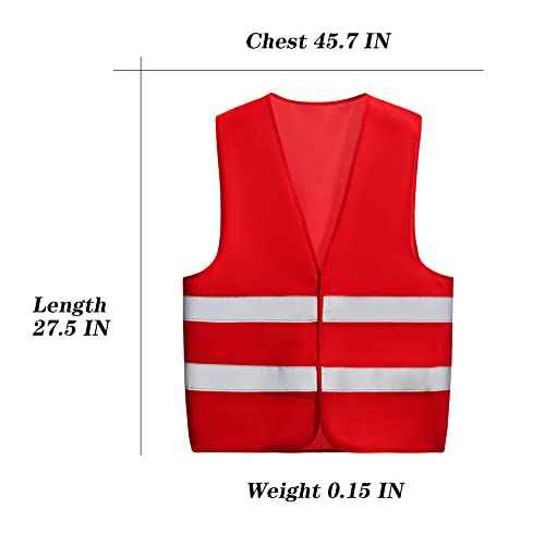 10 Pack Mount Marter Safety Reflective Vest for Outdoor Operator and Sportsmen