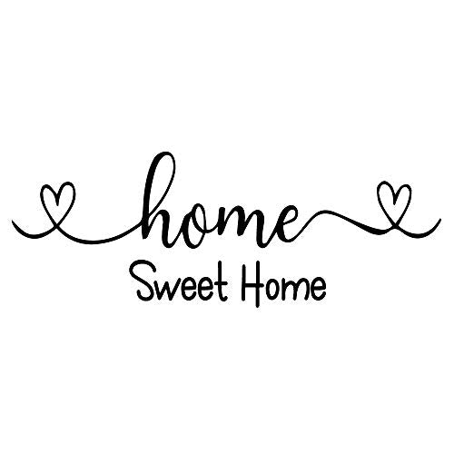 Home Sweet Home Heart Shape - Carved Vinyl Separated Letters Home D?cor Art Letters Vinyl Wall Decal Sayings