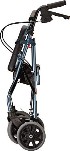 NOVA Medical Products Zoom Rollator Walker Blue 22 Inch (Pack of 1)