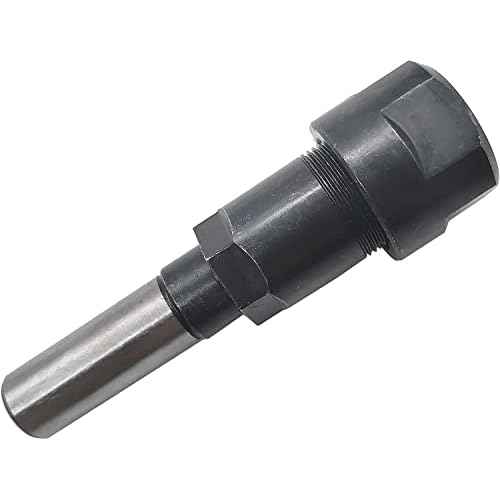 1/2 inches Shank Router Bit Collet Extension with 2-1/4 inches Additional Travel, Adapter for 1/2-inch Shank Bits Extends The Router Bit an Additional 2-1/4 inches