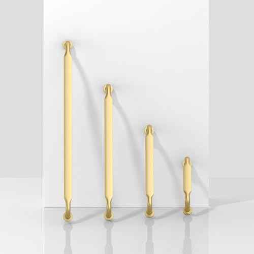 10 Pack Brushed Gold Cabinet Pulls 7.5 Inch(192mm) Kitchen Cabinet Handles Solid Zinc Alloy Cabinet Hardware Drawer Pulls