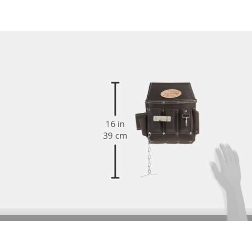 McGuire-Nicholas 526-CC Brown Professional Electrician'S Pouch, oil tanned leather