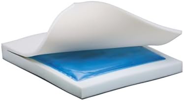 NOVA Medical Products Gel & Memory Foam Seat & Wheelchair Cushion in 8 Sizes (from 16” x 16” to 18” x 24” Extra Wide), Comfortable & Durable Everyday Seat Cushion with Removable Water Resistant Cover, 2” or 3” Thick, Black