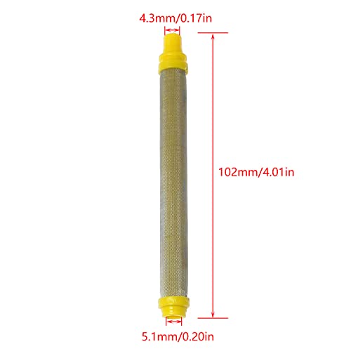 Spray Paint Gun Filters RLECS 5pcs Replacement Wagner Titan Fine Mesh Airless Spray Gun Filters 100 Mesh for 89324 or 0089324, 581-062, 154675 0516732