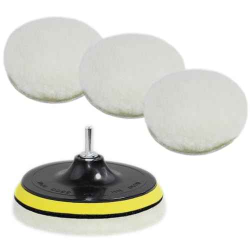 Car Foam Polishing Buffing Kit, Polishing Buffing Pads, Wool Pads, Polishing & Buffing Wheels, for Headlights & Body Foam Wax & Buffer Kits (6)