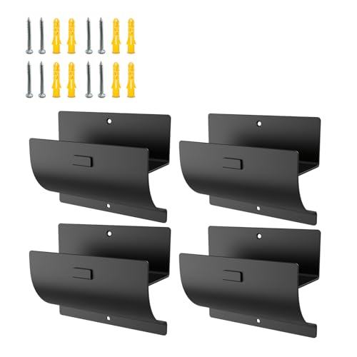 Heavy-Duty Ladder Hanger-Wall Mount Ladder Hook-Garage Wall Wheelbarrow Hangers-4 Pack