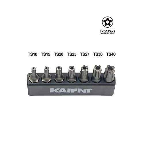 K001 Torx Plus 5-Point Tamper-Proof Security Bit Set, 7-Piece