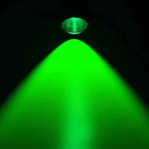 ULTRAFIRE Green Hunting LED Flashlight, 10W Single Mode Green Light, 350 Yards Super Bright Hog Predator Flashlight for Night Observation WF-501G