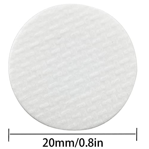 2 Pieces 64PCS 20mm Synthetic Filter Paper Stickers Filter Disc Mushroom Filter Disc Mushroom Applied Under Wide Mouth Jar Lid for Mushroom Cultivation