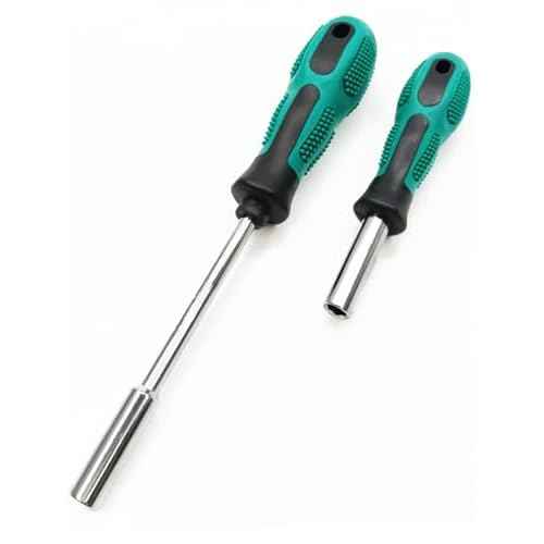 2-Piece Bit Driver Handle, 1/4¡È Magnetic Bit Holding Screwdriver Handle, 190mm and 110mm Long with Non-slip Handle, 6.35mm Hex Nut Driver for Bits
