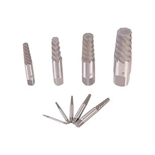 9PCS Jumbo Screw Extractor Set Bolt Stud Pipe Remover Easy Out 5/64 to 1-1/16