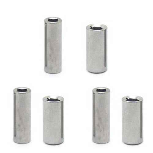 6 Pack 1/4 Square to 1/4 Hex Adapter Drive Bit Socket Holder Extension Sleeve Magnetic Female Shank Converter for Ratchet Driver to Screwdriver Bits Handles Motorcycle Tool Set