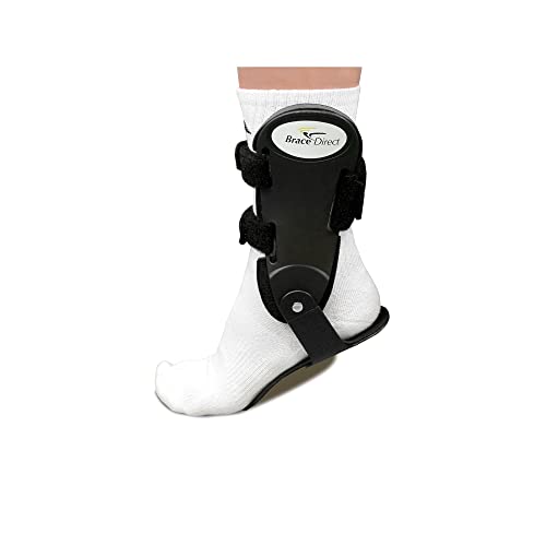 Brace Direct Semi-Rigid Active Ankle Brace for Sports - Maximum Support for Sprains & Injuries, Stabilizes & Protects Athletes Ankles Volleyball, Football (XS - Left, Men 4-6.5 / Women 5-7.5)