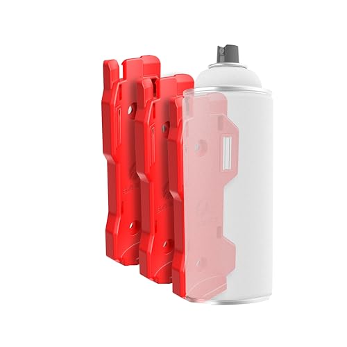EZRED Magnetic Spray Can Holder 3-Pack Flexible Non-Marring Polymer Lid Holder