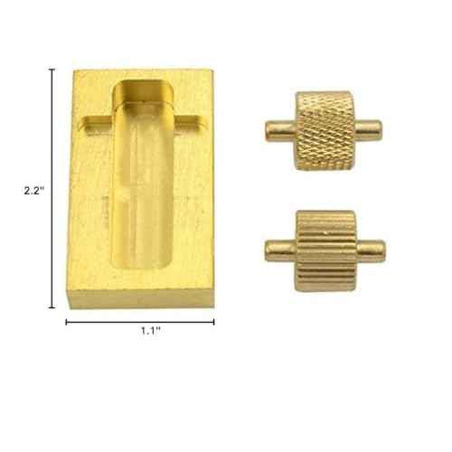 DGOL Leather Craft Brass Oil Painting Box Plus 2 Rollers DIY Mini Leather Edge Paint Tool