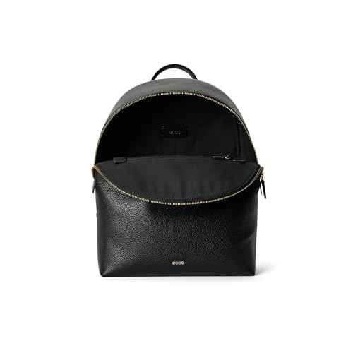 ECCO Medium Leather Backpack, Black