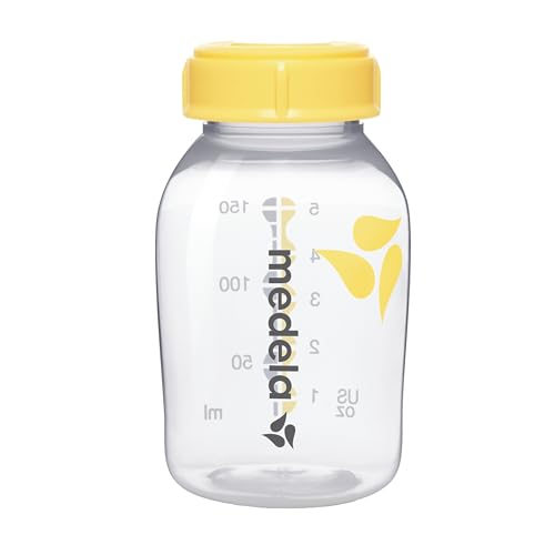 Medela Breast Milk Collection and Storage Bottles with Solid Lids - 6pk/5oz-150mL Breastmilk Container, Compatible Breast Pumps and Made Without BPA