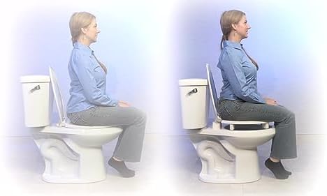 Centoco 3 inch Raised Toilet Seat for Seniors, Elongated, Closed Front with Cover, Plastic, Made in the USA, 3L800STS-001, White