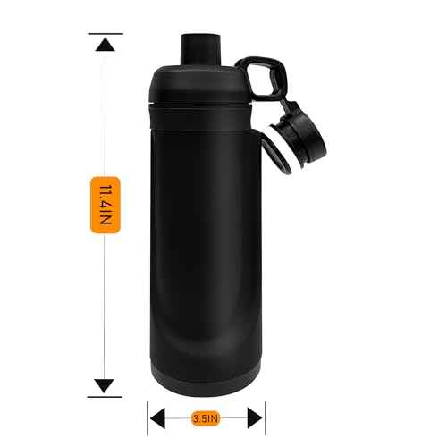 Diversion Safe Water Bottle 13.5oz with Secret Compartment Hidden Compartment for Travel, Beach, Car to Store Valuables Fit with 14-15 Iphone (White)