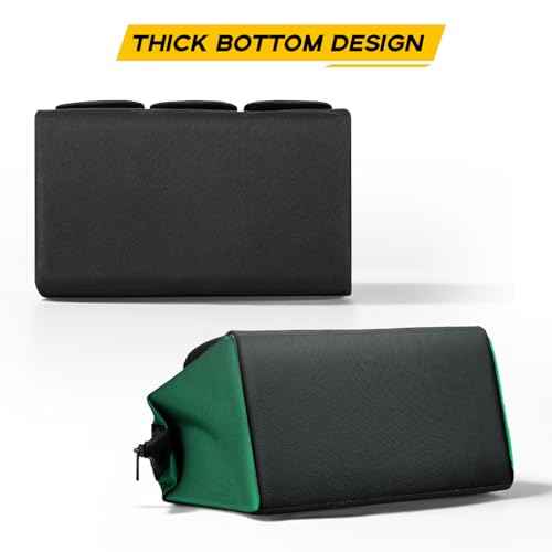 2 Piece Tool Bags,12 inch Storage Bags, Heavy Duty Canvas with Multiple Pockets, Green and Blue