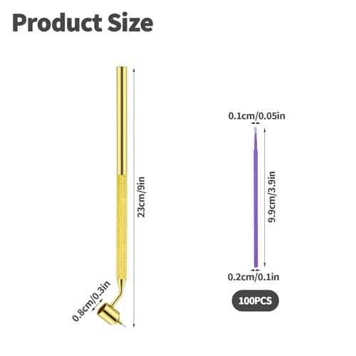 100 0.5mm Touch up Paint Pen, Paint Touch up Pen Fillable; Car Touch up Paint Pen for Car Scratch Repair, Touch up Paint,Brass Tip Detail Pen