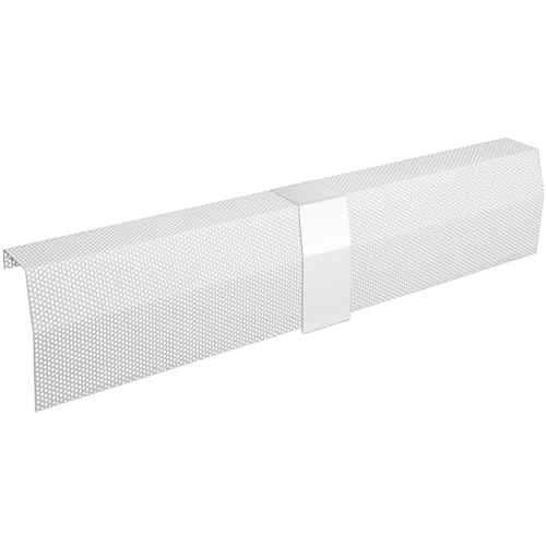 4ft Steel Easy Slip-On Baseboard Heater Cover, No End Caps, for Bathroom & Hydronic System for Extending Cover, White