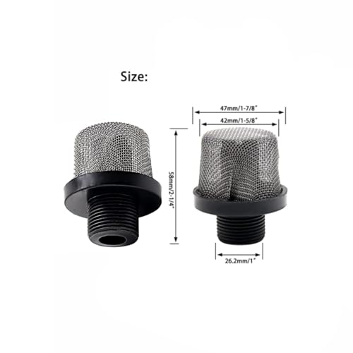 2-Pack 288716 3/4" Filter Inlet Suction Strainer for Airless Sprayer for Magnum X5 LTS15 X7 LTS17 ProX7 ProX17 ProX9 ProX19 ProX17 ProLTS 170 ProX19 ProLTS 190 Airless Sprayer Painter