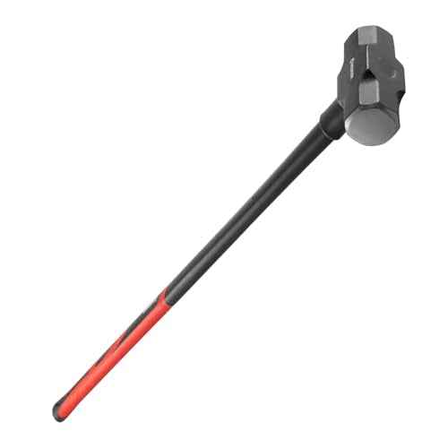 INTERTOOL Sledgehammer 12 lbs ? Sledge Hammer for Demolition, Construction, & Stake Driving - Reinforced Steel 36¡± Overstrike Protection with Shock Absorbing Non-Slip Handle HT08-0249
