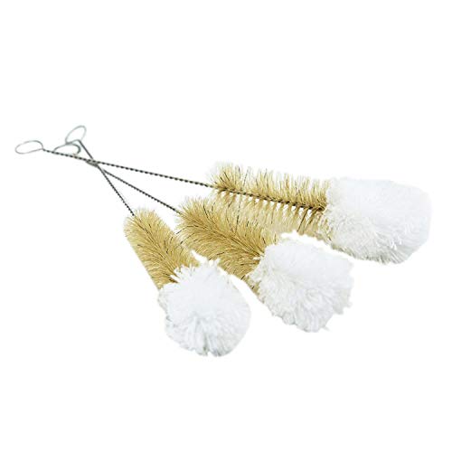 HUJI Stainless Steel Multi-Purpose Cleaning Soft Tip Brushes (Set of 3)