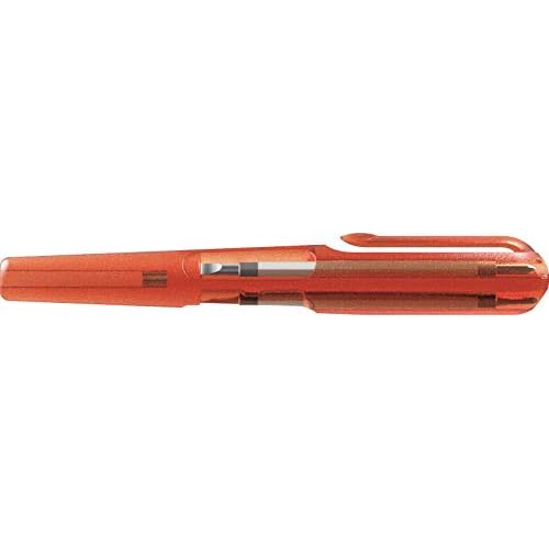 PB Swiss Tools Small Screwdriver Pocket Tool PB 169.V02 CN | 100% Swiss Made | with Slim Handle and 3 Reversible Blades for Slotted, Pentalobe and Phillips Screws